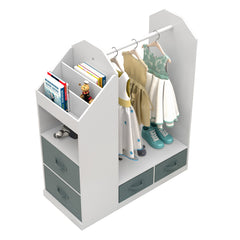 Children's Clothing Storage Racks, Clothing Racks, Children's Wardrobes, Open Hanging Wardrobes With Mirrors