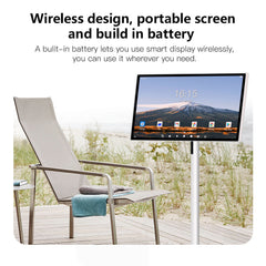 24 Inch Touch Screen 8-core CPU Android OS 128GB Rotation Monitor Built-in Battery With 13MP Camera Rollable Smart Portable TV