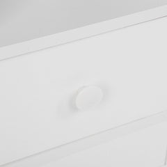 Bedroom Bedside Table Night Stand Cabinet With Drawer Home Storage Organizer White