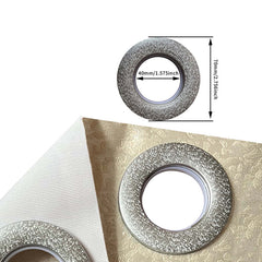 2 Pieces Elegant European Blackout Curtains - Simple Beige Velvet Decor Embroidery, UV Protection, Machine Washable Living Room And Bedroom, Light Control