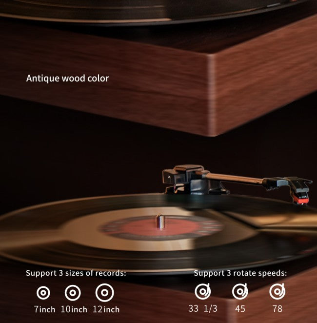 Record Player E300, Turntable, Record Player With 2 Stereo Speaker--Selling On Temu Is Prohibited