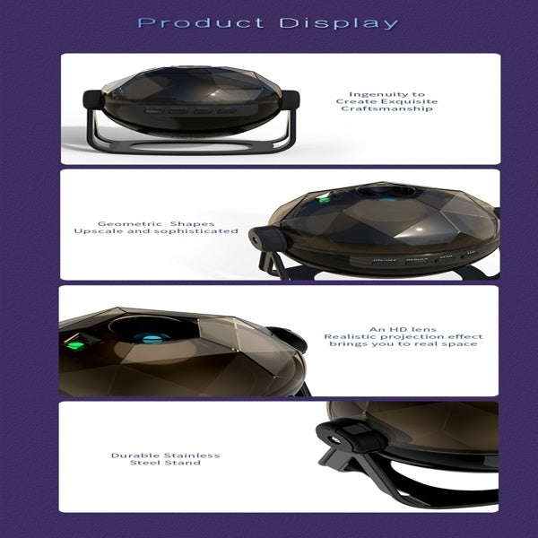Galaxy Starry Sky Projection Lamp, Indoor Atmosphere Lighting Decoration