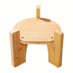 Bamboo Wooden Wine Bottle Cap - Versatile Round & Square Base For Glass Vases, Fish Tanks  Classic Home Decor Craft